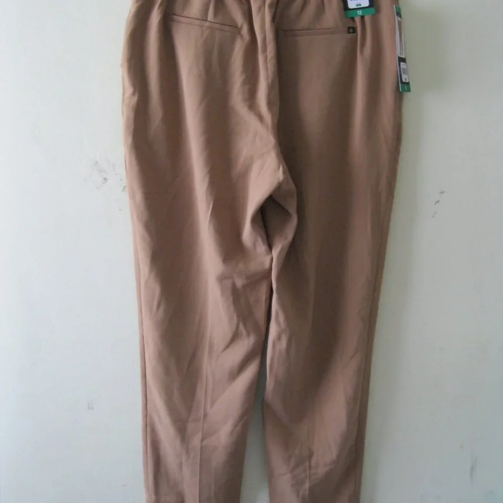 Banana Republic Women's Tapered Pull-On Pants, Brown, Size 12 (1252) - Picture 6 of 13